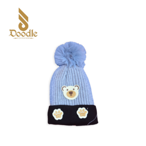 Baby Soft Wool Cap Beanie with Pom Pom
